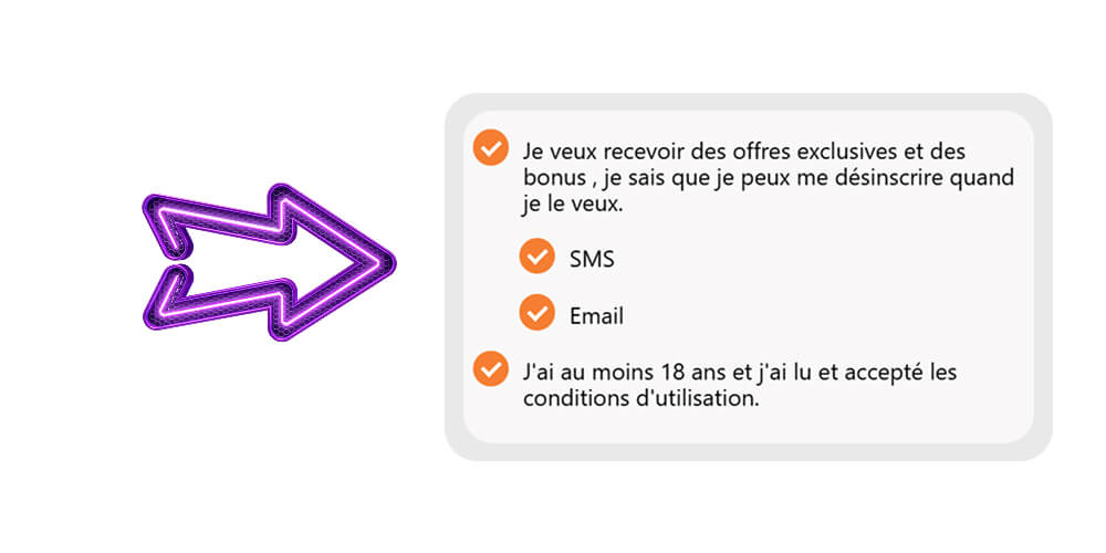 Acceptez les conditions